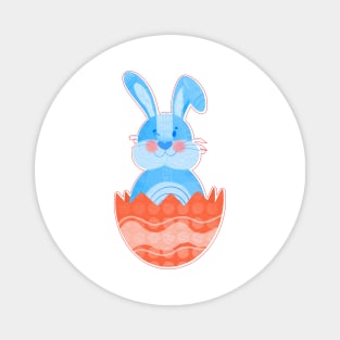 Easter bunny watercolor. Magnet